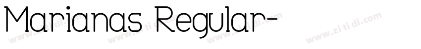 Marianas Regular字体转换